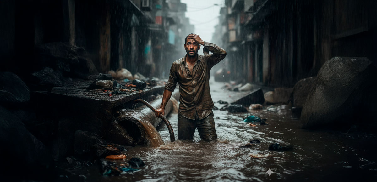 como desentupir um esgoto rápido