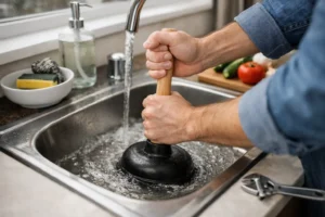 Como desentupir pia da cozinha rápido