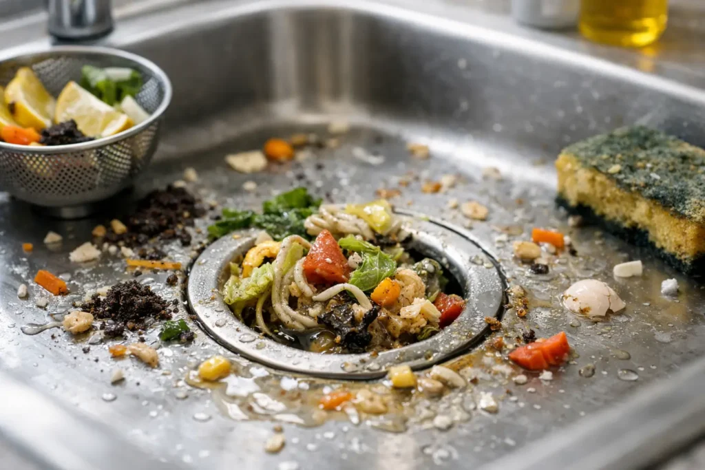 O que entope pia de cozinha?