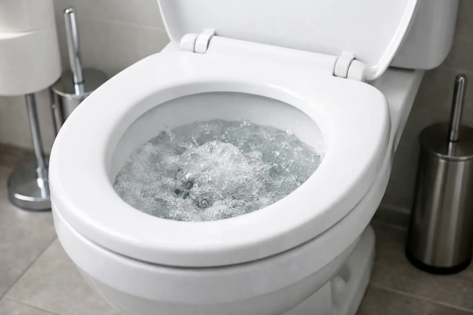 Vaso sanitário borbulhando: o que fazer agora