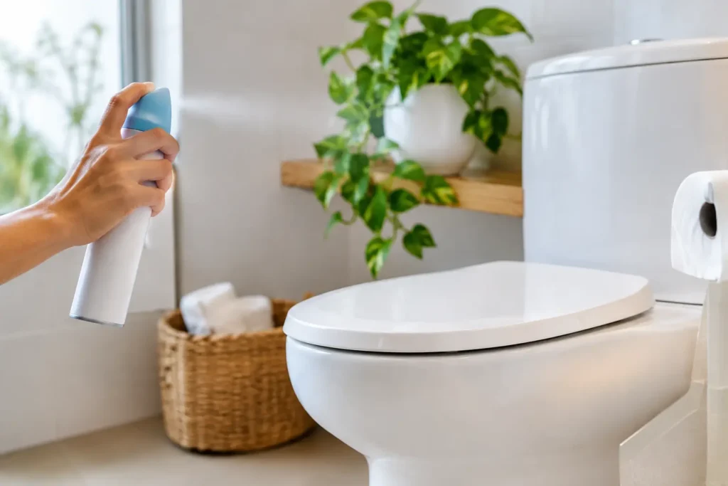 Como eliminar odor do banheiro de vez em casa